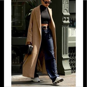 Vintage Camel Hair Trench coat Tan M/L